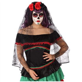 Headband Halloween Red/Black