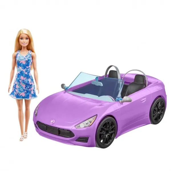 Lelle Barbie And Her Purple Convertible