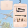 Travel organizer for cosmetics Springos HA7489 23x19x9.5 cm beige airplane cosmetic bag