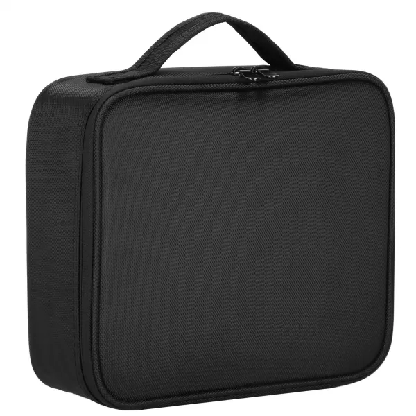 Travel organizer for cosmetics, cosmetic bag with adjustable compartments, Springos HA7492 black