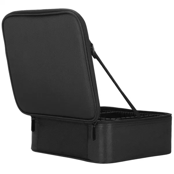 Travel organizer for cosmetics, cosmetic bag with adjustable compartments, Springos HA7492 black