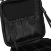 Travel organizer for cosmetics, cosmetic bag with adjustable compartments, Springos HA7492 black
