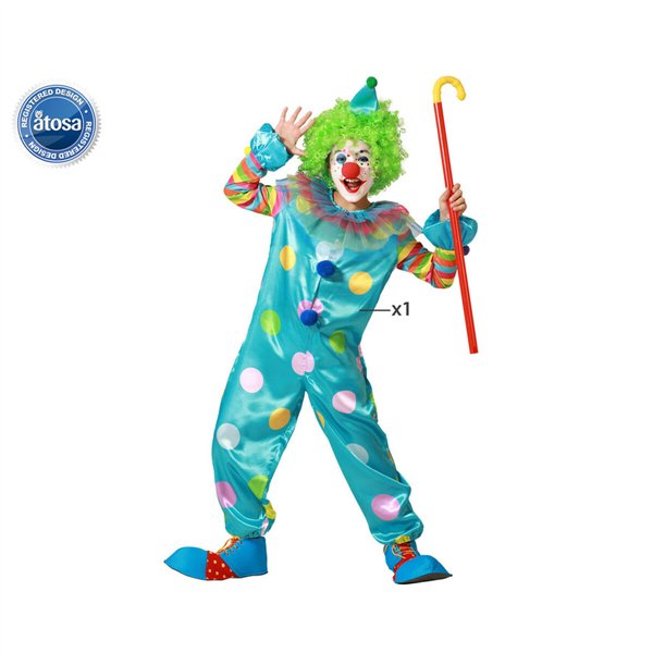 Costume for Children Male Clown 3-4 Years