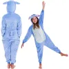 Bērnu kigurumi pidžama Stitch, viengabala kombinezons Springos HA5065, izmērs 120-130 cm