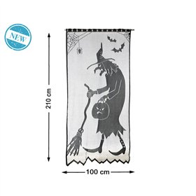 Halloween Decorations 210 x 100 cm Black Witch