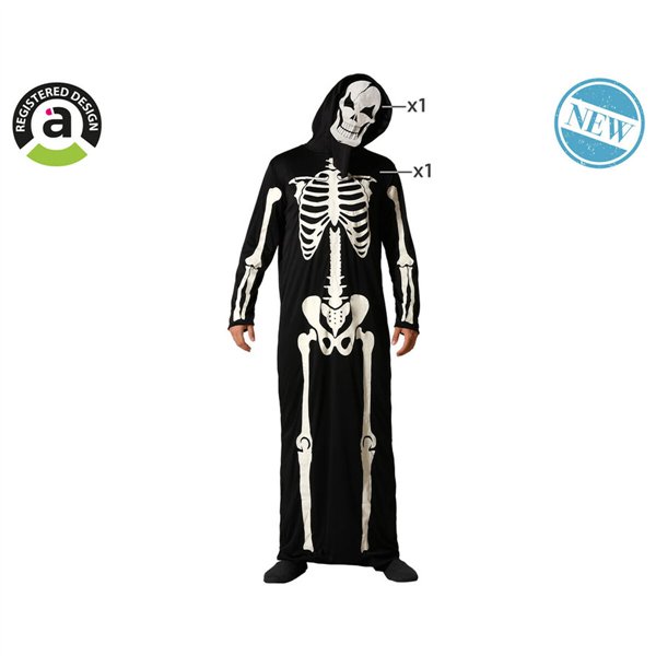 Costume for Adults Skeleton XXL