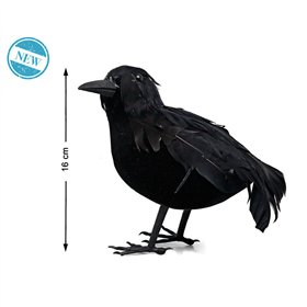Halloween Decorations 16 cm Raven