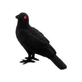 Halloween Decorations 19 cm Black Raven