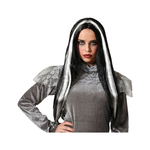 Wigs White Black Vampire 60 cm