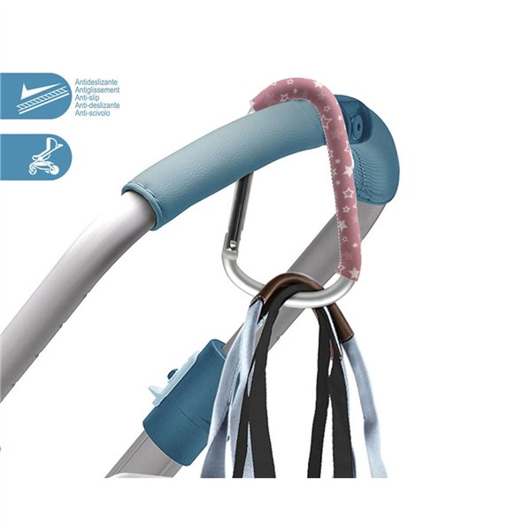 Snap hook Pink Stars