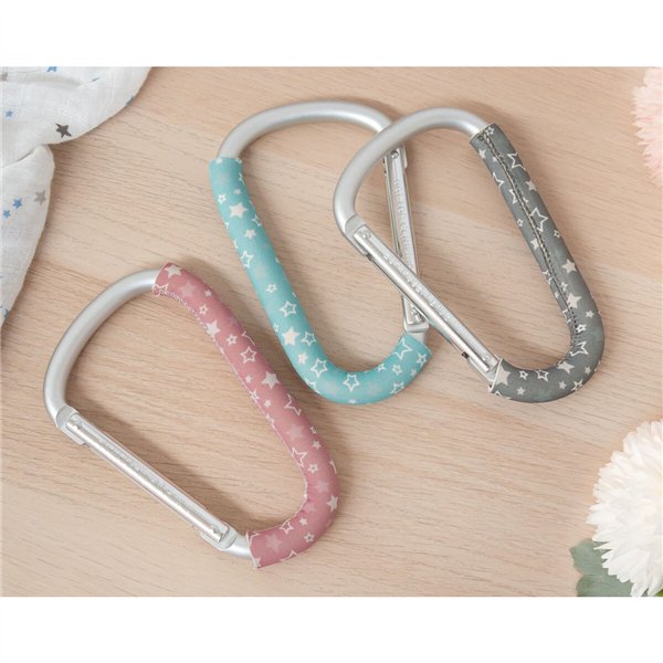 Snap hook Pink Stars