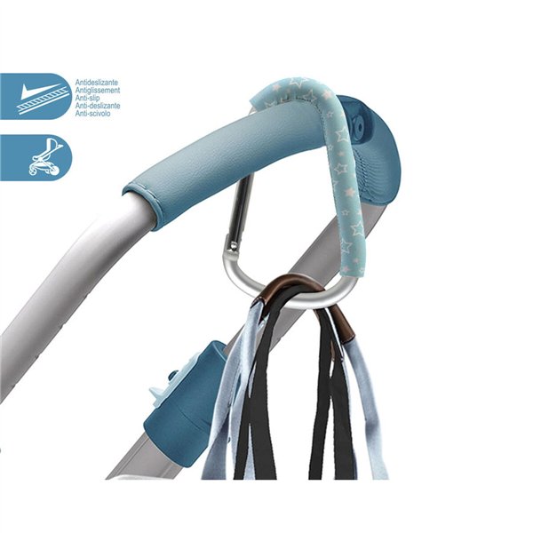 Snap hook Blue Stars