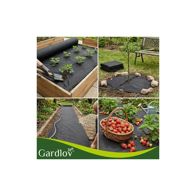 Melnais agrotekstils 1,6x20m 50g/m2 Gardlovs