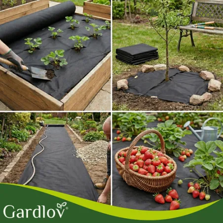 Melnais agrotekstils 1,6x20m 50g/m2 Gardlovs