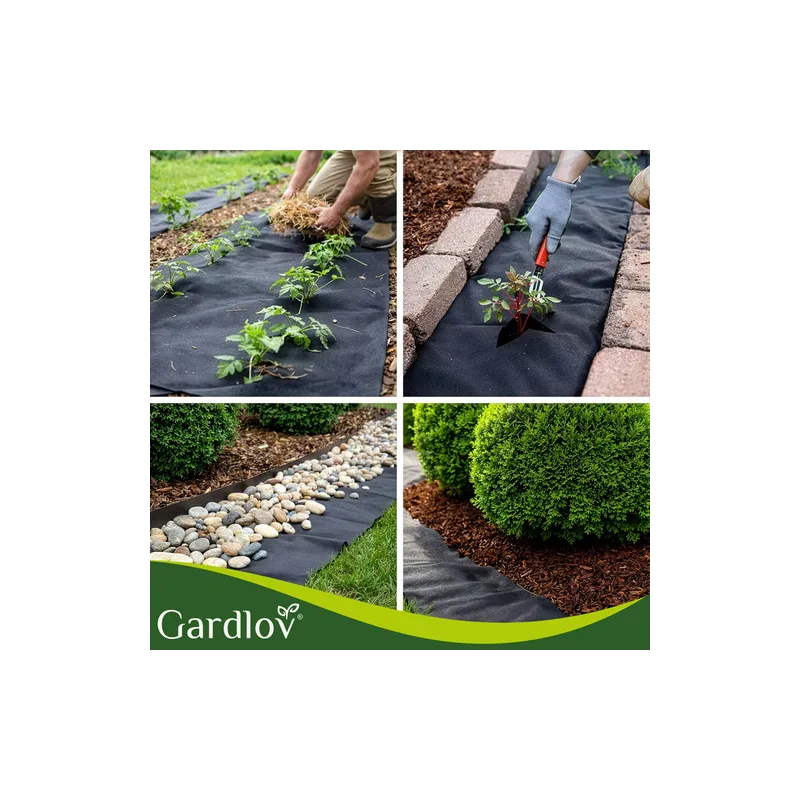 Melnais agrotekstils 1,6x20m 50g/m2 Gardlovs