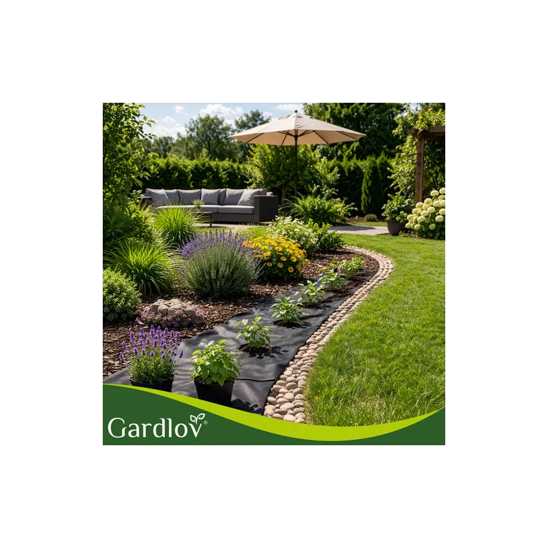 Melnais agrotekstils 1,6x20m 50g/m2 Gardlovs