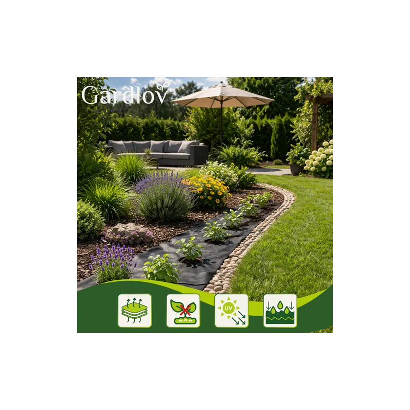 Melnais agrotekstils 1,6x20m 50g/m2 Gardlovs