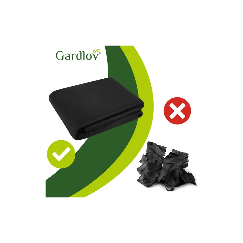 Melnais agrotekstils 1,6x20m 50g/m2 Gardlovs