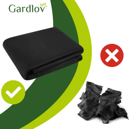 Melnais agrotekstils 1,6x20m 50g/m2 Gardlovs