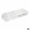 Tray with Compartments Confortime polystyrene 45 x 18 x 4,7 cm 12 Units (45 x 18 x 4,7 cm)