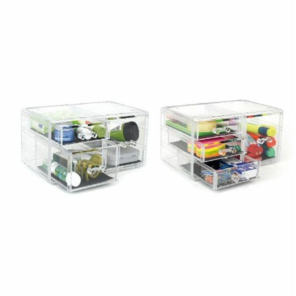 Multi-Purpose Organiser Confortime Plastic Transparent 23,5 x 15,3 x 10,8 cm (6 Units)