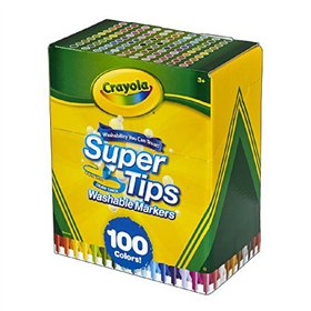 Set of Felt Tip Pens Super Tips Crayola 58-5100 (100 uds)