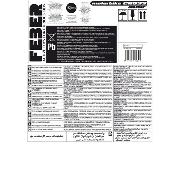 Motorcycle Feber 800011250 Red