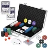 Poker set 300 chips, cards, mat, dice, case Springos KG0022