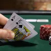 Poker set 300 chips, cards, mat, dice, case Springos KG0022