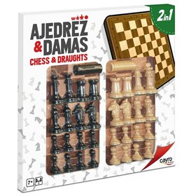 Parchís, Chess and Checkers Board Cayro Wood Plastic