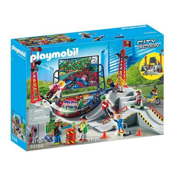 Playset City Action Skate Park Playmobil 70168 (68 pcs)