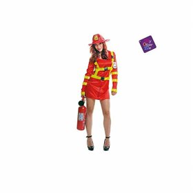 Costume for Adults My Other Me Sexy Firewoman Red M/L (2 Pieces)