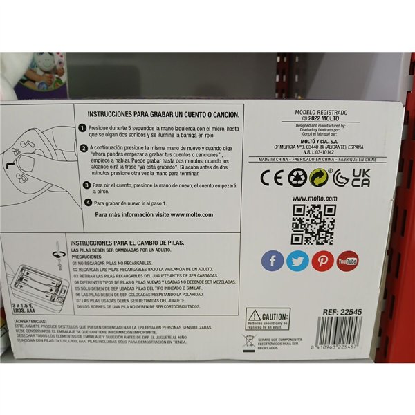 Fluffy toy Moltó Bear Cloth