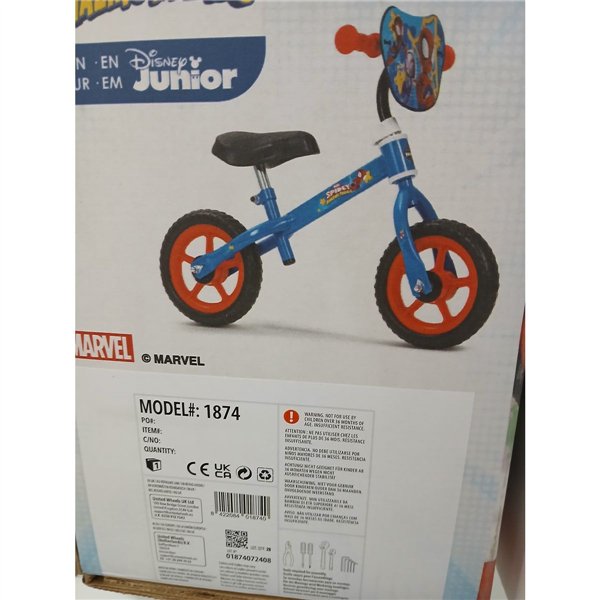 Children's Bike Spidey 10" Without pedals Blue