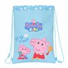 Backpack with Strings Peppa Pig Light Blue 26 x 34 x 1 cm