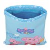 Backpack with Strings Peppa Pig Light Blue 26 x 34 x 1 cm