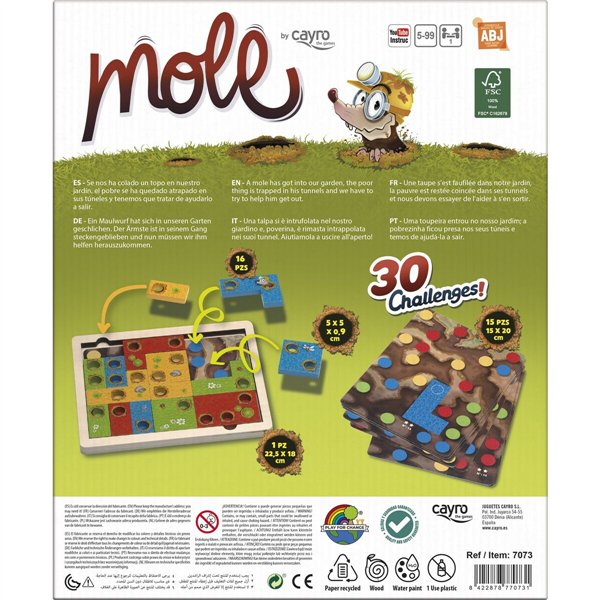 Board game Cayro Mole (ES-PT-EN-FR-IT-DE)