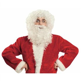 Wig with beard My Other Me White Father Christmas