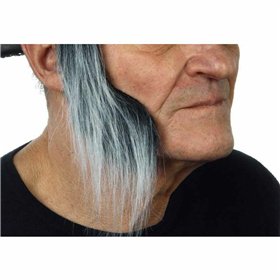 False sideburns My Other Me Grey
