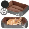 Small dog, cat bed S Springos PA0329S, resting place, puppy bed brown-gray