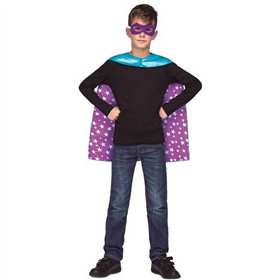 Costume for Children My Other Me Blue Superhero Stars 3-6 years