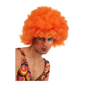 Curly Hair Wig Multicolour Orange