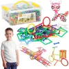 Construction and assembly blocks for children Springos KG0040, 869 pcs, colorful tubes