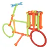 Construction and assembly blocks for children Springos KG0040, 869 pcs, colorful tubes