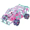 Construction and assembly blocks for children Springos KG0040, 869 pcs, colorful tubes