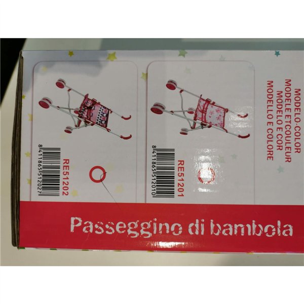 Doll Stroller Reig Foldable Pink 25,5 x 41,5 x 55,5 cm