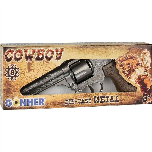 Cap Gun Gonher Silver Cowboy