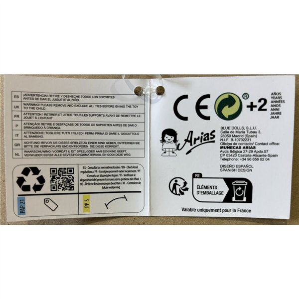 Baby Doll Arias Eddie 52 cm