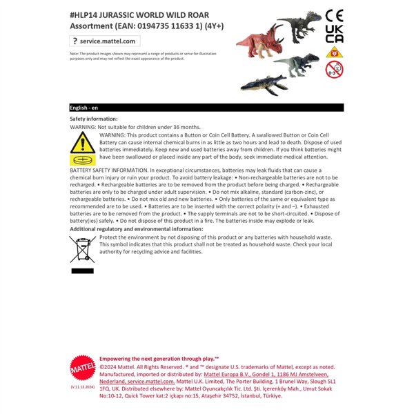 Dinosaur Jurassic World Wild