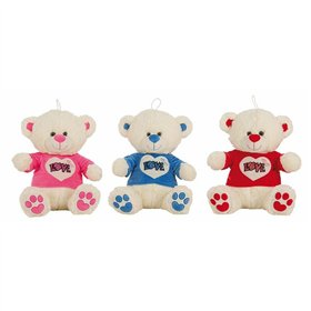 Teddy Bear Love Glitter T-shirt Beige 32 cm